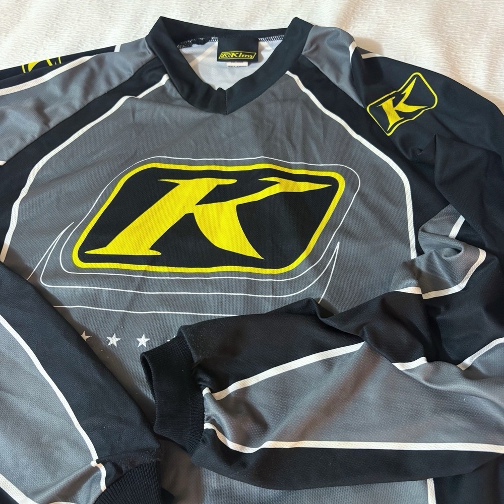 VTG 90s KLIM Revolt Air Kontrol MX Snowmobile‎ Riding Jersey Men's 2XL USA Made